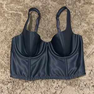 Victorias Secret Dusty Blue Bustier Size 34B